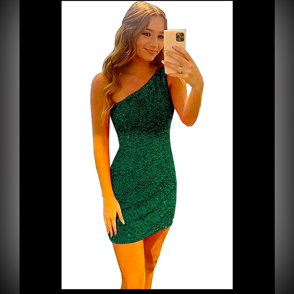 Green teen dress